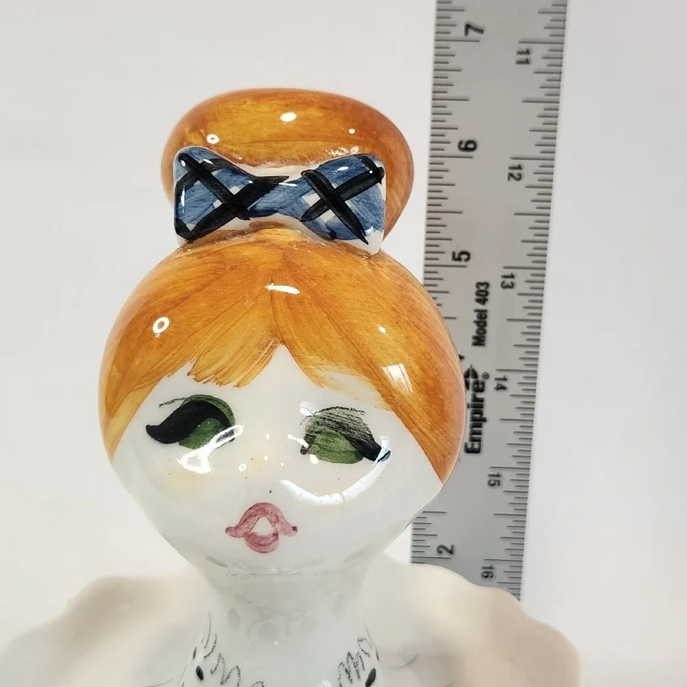 Vintage Lady Head Vintage Lipstick Holder Quadrifoglio Italy 60s (?)‎